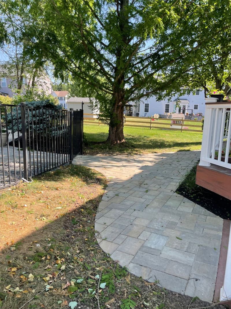 residential Hardscape project in harleysville, pa