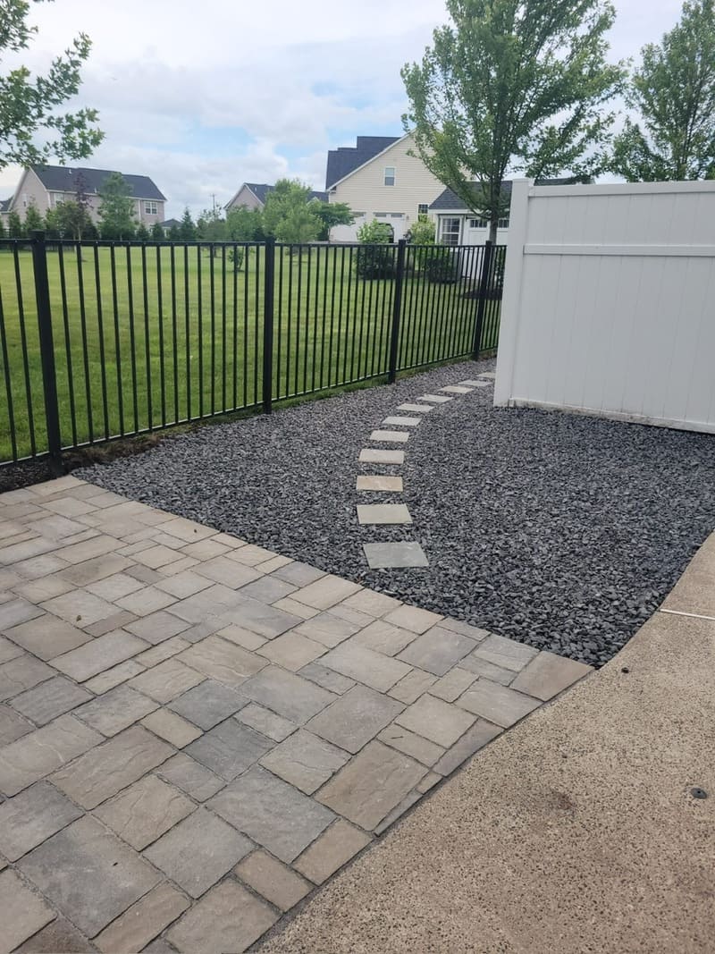 residential Hardscape project in harleysville, pa