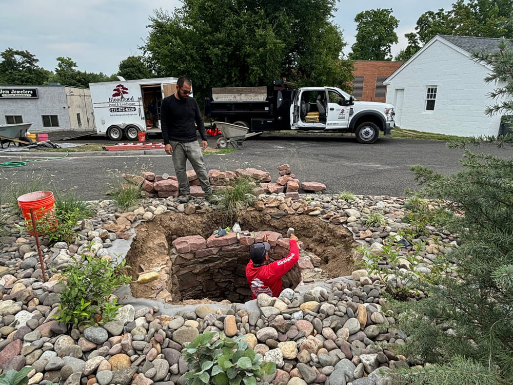 Commercial Landscape and Hardscape project in warrington, pa
