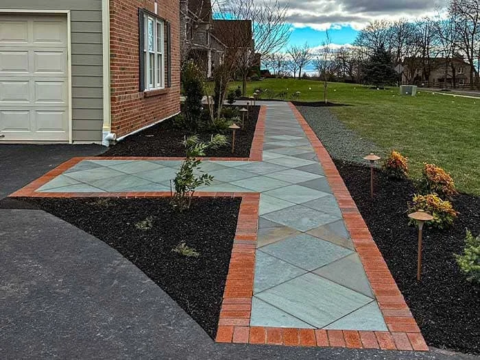Residential Hardscape and Landscape and Low Voltage Lighting project in hatfield, pa