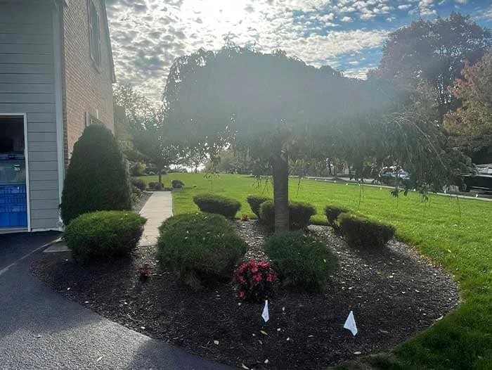 Residential Hardscape and Landscape and Low Voltage Lighting project in hatfield, pa