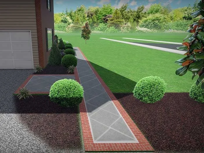 Residential Hardscape and Landscape and Low Voltage Lighting project in hatfield, pa