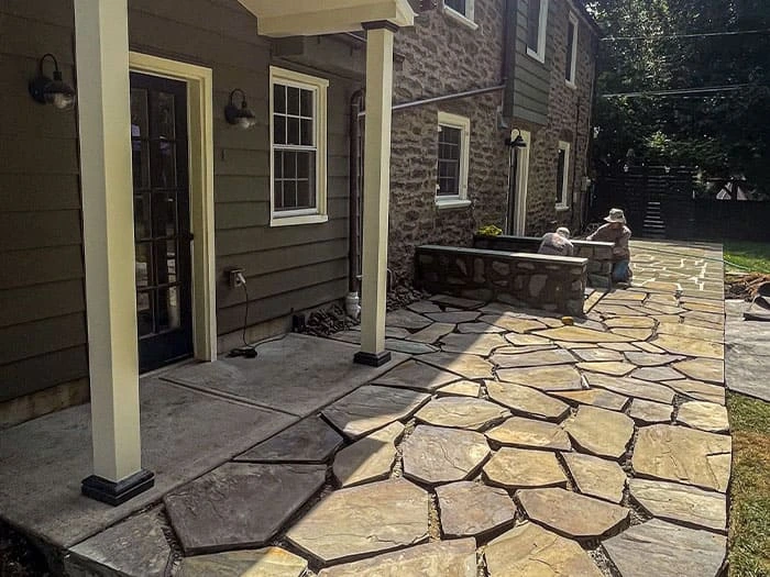 Residential Hardscape Renovation and Addition with Drainage project in jenkintown, pa